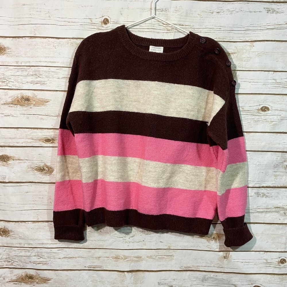 New Caslon Women's Long Sleeve Pullover Sweater Size S